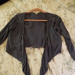 Wedgewood Blue Front Tie Cardigan